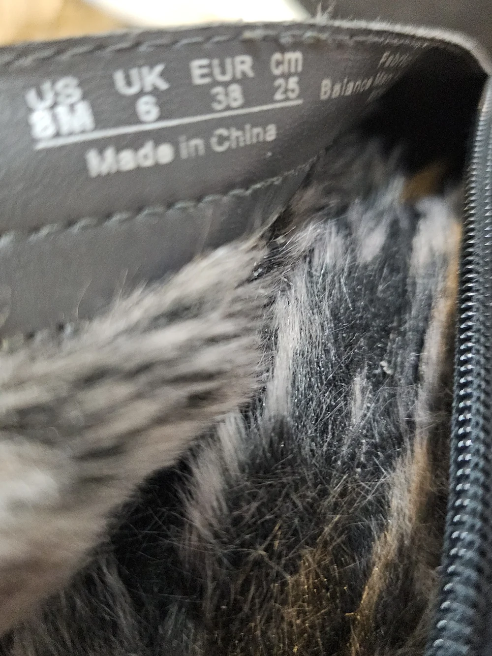 Natural Soul Size 8 Black Faux Fur-Trim Mid-Calf Winter Boots